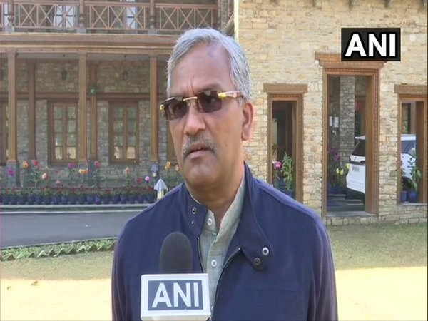 Uttarakhand Chief Minister Trivendra Singh Rawat speaking to ANI on Monday (Photo/ANI)