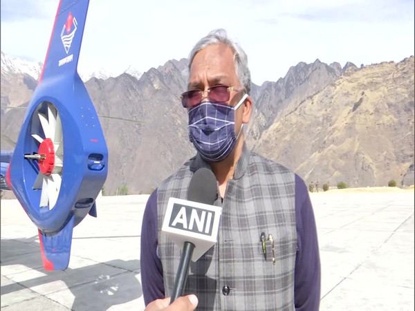 Uttarakhand Chief Minister Trivendra Singh Rawat speaking to ANI on Tuesday. Photo/ANI