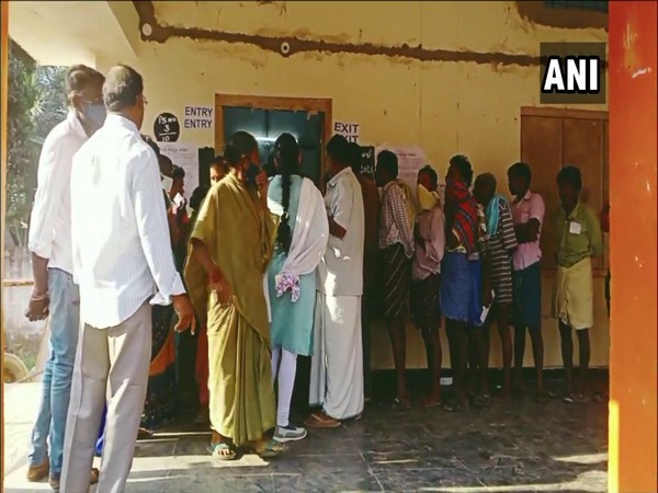 A polling centre in Sampathipuram area of Visakhapatnam. (File photo)