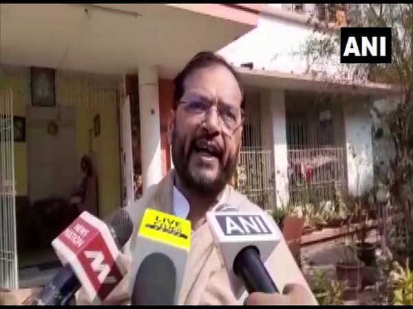 BJP MLA Gyanendra Singh Gyanu speaking to reporters. (Photo/ANI)