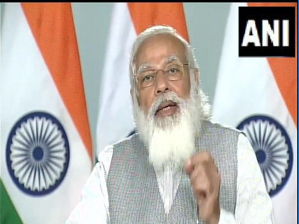 PM Modi during a video conferencing at IIT-Kharagpur. (Photo/ANI)