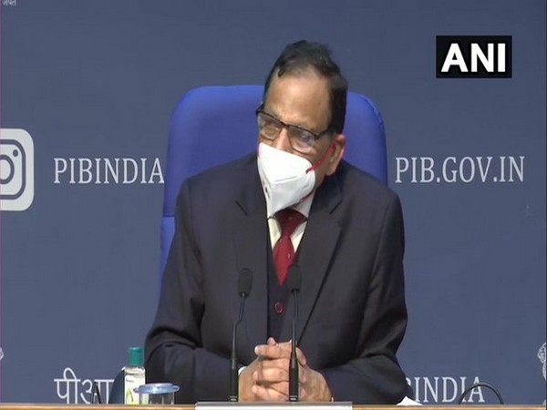 NITI Aayog member (health) Dr VK Paul during a press conference in New Delhi on Tuesday. (Photo/ANI)