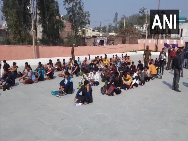 Visual from a stadium in JK's Kathua during police recruitment drive