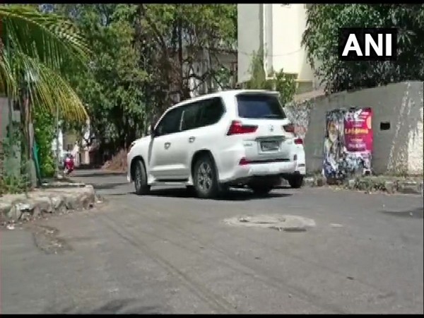 Visuals from outside Rajinikanth residence. (Photo/ANI)