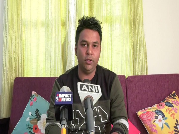 Joint Action Committee, Convener, Vigyan Koirala  speaking to media on Saturday. (Photo/ANI)