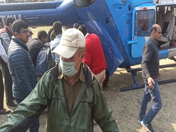 Two persons who sustained serious injuries in Chamoli accident were airlifted to AIIMS Rishikesh on Saturday.