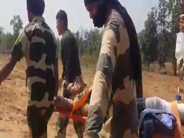 Injured BSF jawan in Malkangiri (Photo/ANI)