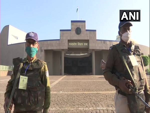 Visuals from Madhya Pradesh Assembly (Photo/ANI)