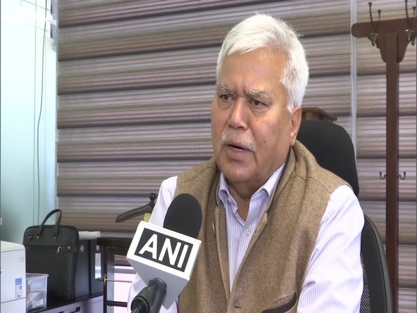 Empowered Group Chairman RS Sharma speaking to ANI on Friday. (Photo/ANI)