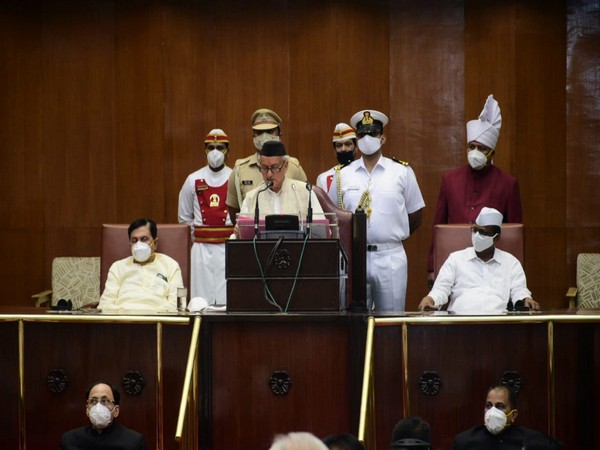 Maharashtra Governor Bhagat Singh Koshyari addressing the joint session (Photo/Twitter)