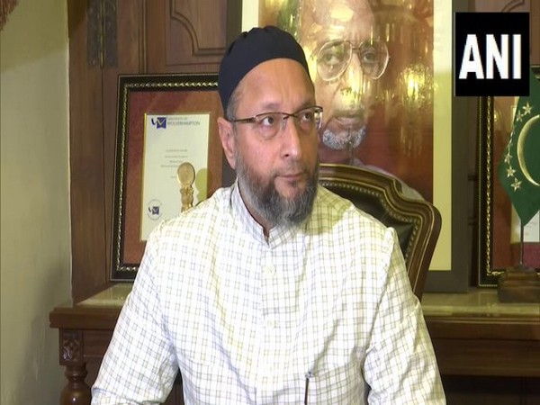 AIMIM chief Asaduddin Owaisi speaking to ANI