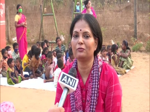 Chief advisor of the school, Sabita Patnaik speaking to ANI. (Photo/ANI)