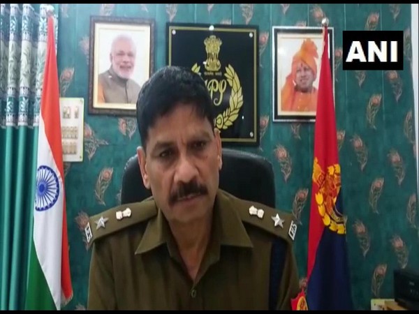 Pilibhit SP Jai Prakash speaking to media. (Photo/ANI)