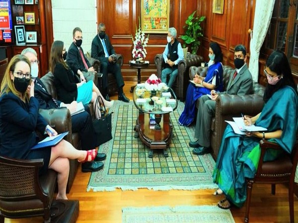 External Affairs Minister S Jaishankar and United States Defence Secretary Lloyd Austin