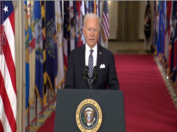 US President Joe Biden during his Prime Time Address to the nation (Photo/ANI)