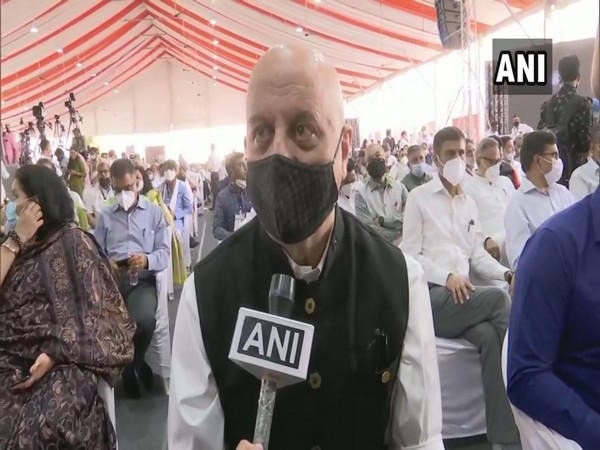Actor Anupam Kher in conversation with ANI. (Photo/ANI)