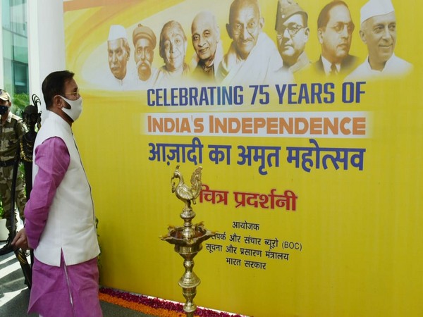 Union Minister Prakash Javadekar inaugurated a photo-exhibition at National Media Center, Delhi (Photo/Twitter)