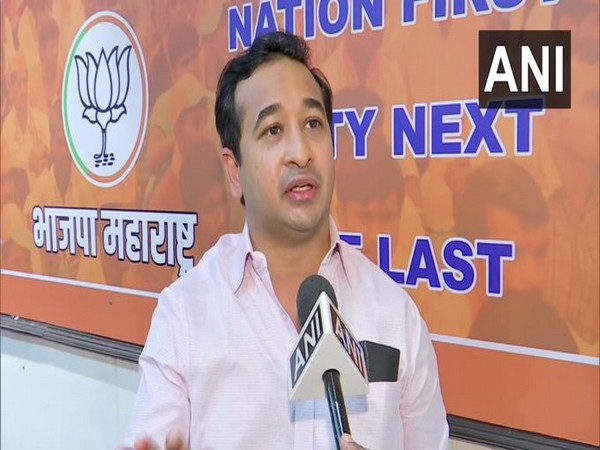 BJP leader Nitesh Rane speaking to ANI