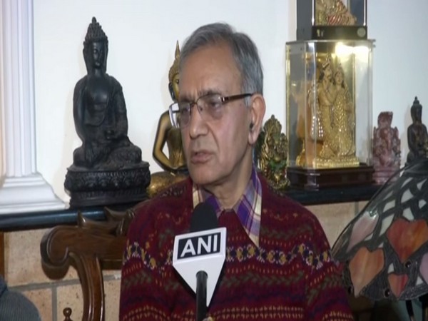 Former JNU VC Sudhir Kumar Sopory talkin to ANI in New Delhi on Friday. Photo/ANI