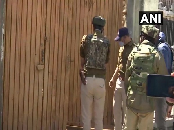 Visuals from outside Anwar Khan's house deferred by unspecified time (Photo/ANI)