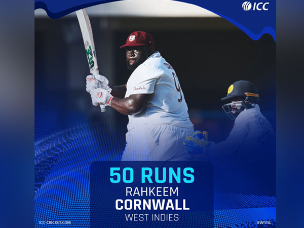 Rahkeem Cornwall (Photo/ ICC Twitter) 