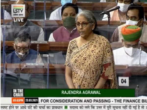 Union Finance Minister Nirmala Sitharaman in Lok Sabha on Tuesday.