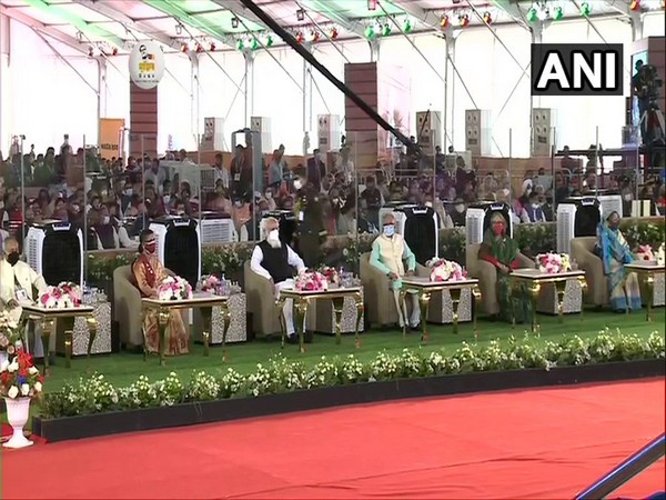 The National Day programme in Bangladesh on Friday. (Photo/ANI)