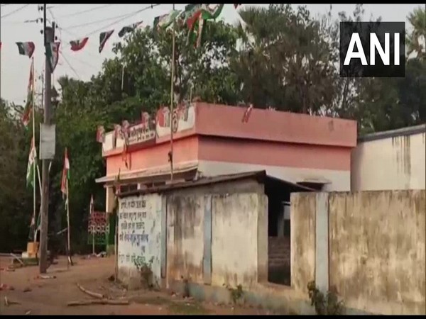 TMC office in Bankura where the incident took place. (Photo/ANI)