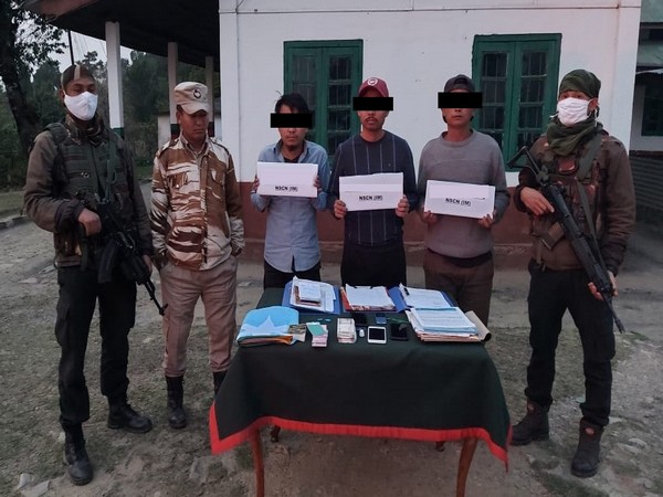 Security forces arrest three NSCN-IM cadres in Nagaland. (Photo: Assam Rifles twitter handle)