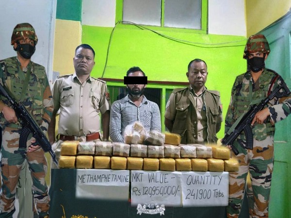 Security forces arrested a drug peddler in Mizoram. (Photo: Assam Rifles twitter handle)