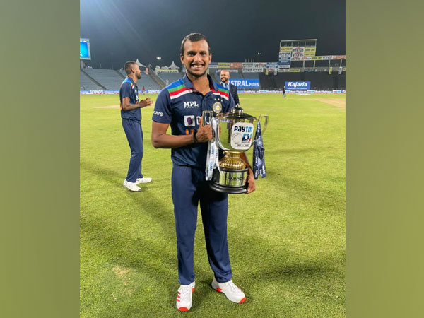 Pacer T Natarajan (Photo/ T Natarajan Twitter)