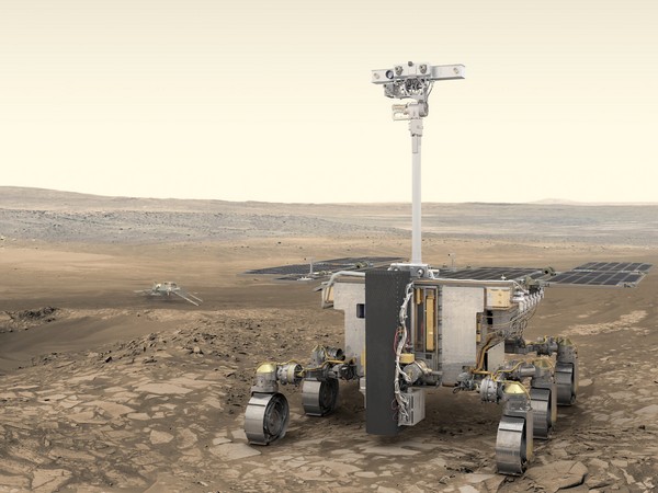 Artist's impression of the Rosalind Franklin Rover on Mars (Image credit: ESA/ATG Media Lab)