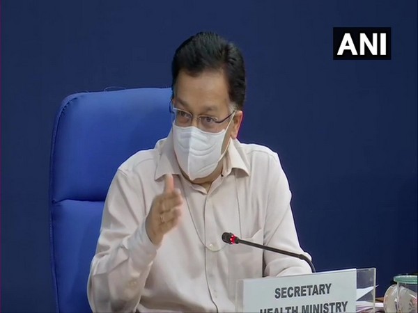 Union Health Secretary Rajesh Bhushan addressing the media in Delhi on Tuesday. [Photo/ANI]