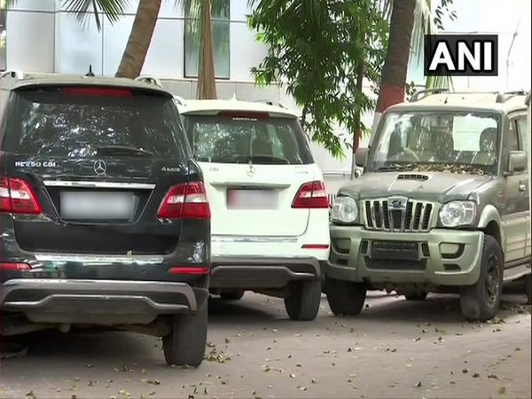 A white Mercedes was brought to the NIA office for investigation (Photo/ANI)
