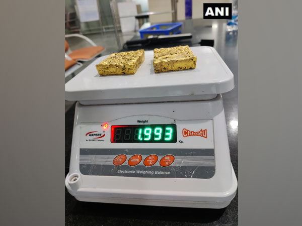 Gold seized at Mangalore International Airport. (Photo/ANI)
