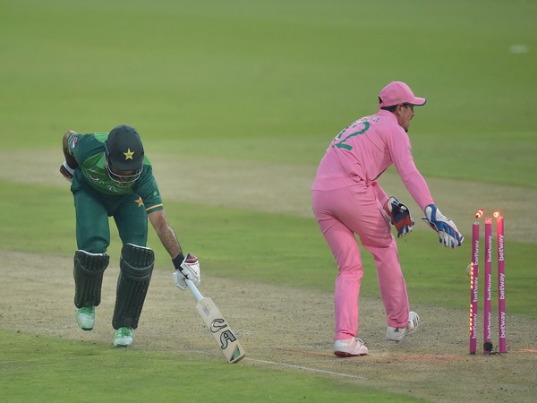 Fakhar Zaman gets run-out in second ODI against Proteas (Photo/ ICC Twitter)
