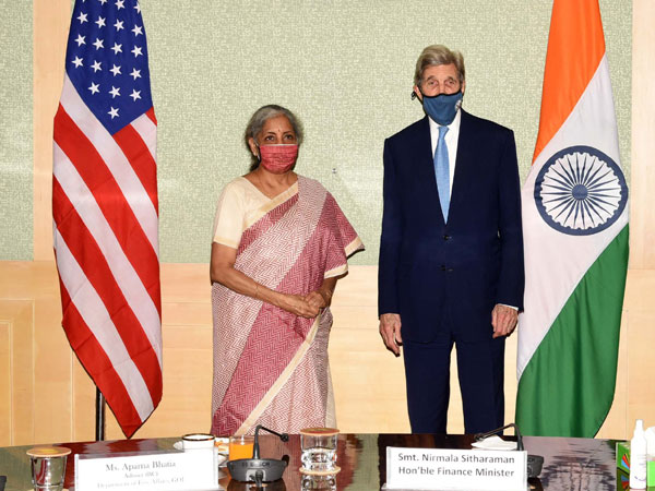 John Kerry met Nirmala Sitharaman in Delhi on Tuesday. 