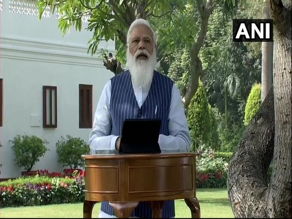 Prime Minister Narendra Modi interacting with students at 'Pariksha Pe Charcha 2021' via video conferencing.
