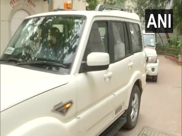 Suspended Mumbai Police officer Sachin Waze taken to JJ Hospital in Mumbai today. (Photo/ANI)