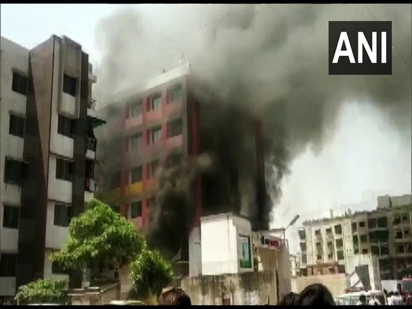 Visuals from where the fire broke out. (Photo/ANI)