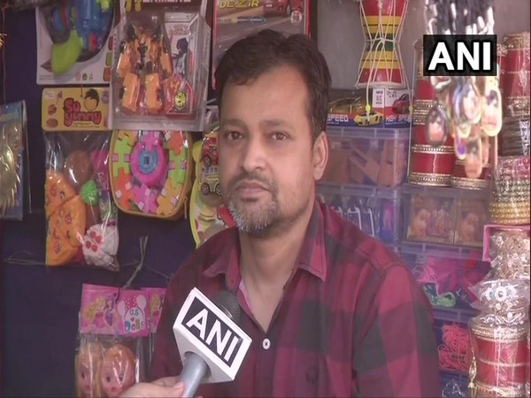 Rohit, a shopkeeper speaks to ANI. (Photo/ANI)