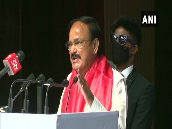 Vice President M Venkaiah Naidu speaking at IIM Jammu on Friday. (Photo/ANI)