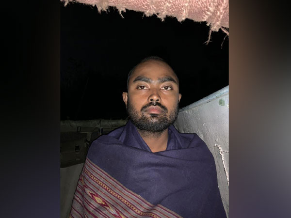 One of the rescued employee of ONGC.