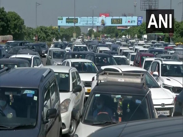 Visuals from Delhi Noida Direct Flyway (Photo/ANI)
