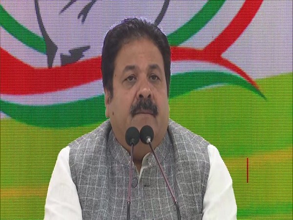 Congress leader Rajeev Shukla addressing media on Monday.