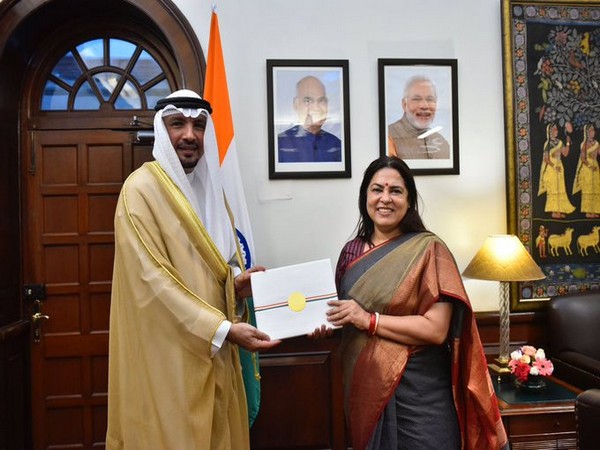 MoS Lekhi meets Kuwait envoy to India
