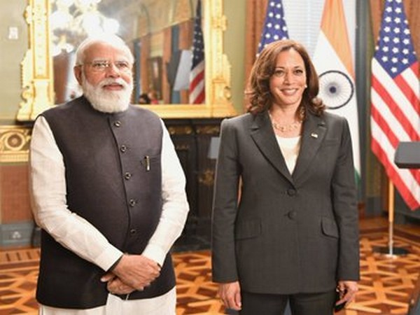 Prime Minister Narendra Modi and US Vice President Kamala Harris