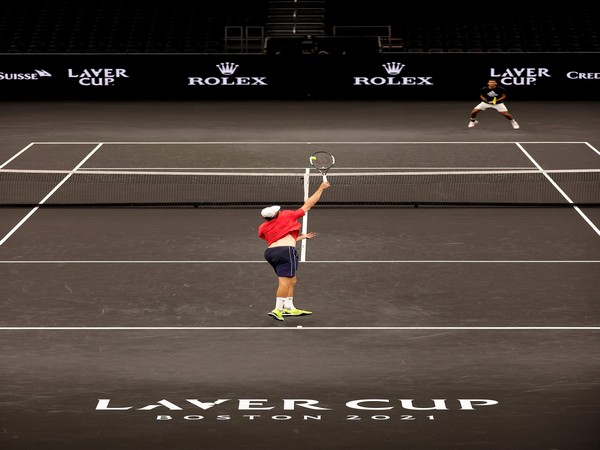 Player in action on Day 1 (Photo: Twitter/Laver Cup)