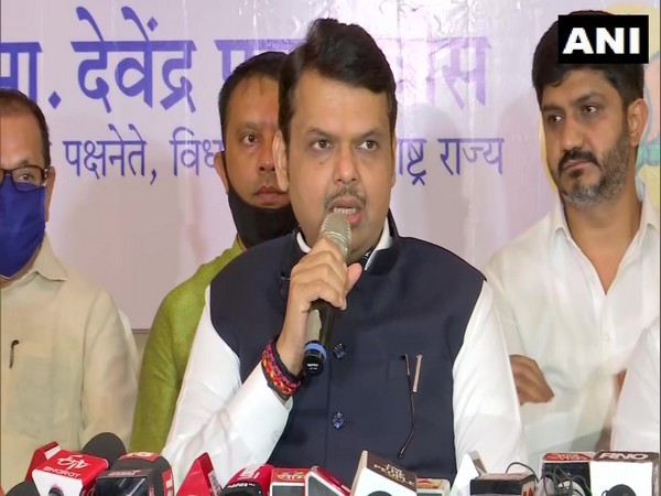 Maharashtra's former chief minister Devendra Fadnavis speaks to reporters in Pune on Wednesday. (Photo/ANI)