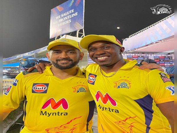 Dwayne Bravo and MS Dhoni (Photo: Twitter/Chennai Super Kings)